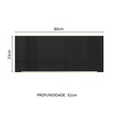 Ver imagem 3 de Armário Aéreo Madesa Lux 80 cm 1 Porta Basculante Rustic/Preto