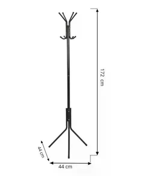 Mancebo Cabideiro Organizador em Aço Carbono Preto Pearl Mek - 7