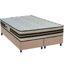 Ver imagem 1 de Cama Box King: Colchão Espuma D45 Paropas Ag65 Confort New + Base Crc Suede Clean (193x203)