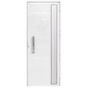 Ver imagem 1 de Porta de Giro Alumínio Branco Lambril c/Visor Lateral Px 40cm Maxx - 210x90 - Direita