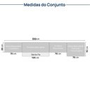 Ver imagem 7 de Cozinha Modulada 10 Peças 7 Aéreos 1 Balcão 1 Torre 1 Cristaleira Nara CabeCasa MadeiraOriginals