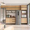 Cozinha Modulada 10 Peças 7 Aéreos 1 Balcão 1 Torre 1 Cristaleira Nara CabeCasa MadeiraOriginals - 2