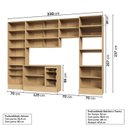Ver imagem 5 de Cozinha Modulada 10 Peças 7 Aéreos 1 Balcão 1 Torre 1 Cristaleira Nara CabeCasa MadeiraOriginals