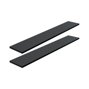 Kit 2 Prateleira Preta 90X15 + Suporte Flutuante Mdf  Organizadora Decoração Cozinha Banheiro Sala