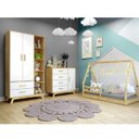 Ver imagem 1 de Quarto Infantil Completo Montessoriano Guarda-Roupa 2 Portas, Mini Cama e Cômoda Dudu Rodmóveis