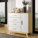 Ver mais imagens de Quarto Infantil Completo Montessoriano Guarda-Roupa 2 Portas, Mini Cama e Cômoda Dudu Rodmóveis