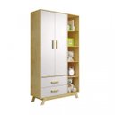 Ver imagem 4 de Quarto Infantil Completo Montessoriano Guarda-Roupa 2 Portas, Mini Cama e Cômoda Dudu Rodmóveis