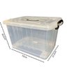 Caixa Organizadora Transparente Container Plasnew N4 38,2l - 2