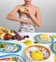 Ver imagem 4 de Tigela Bowl M Flower &amp; Lemon em Melamina - Ø22xh10cm - Guzzini