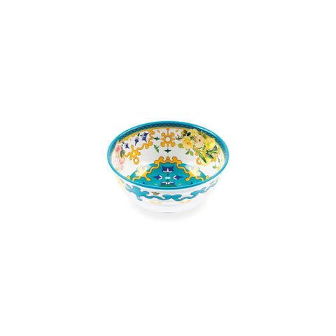 Tigela Bowl M Flower &amp; Lemon em Melamina - Ø22xh10cm - Guzzini
