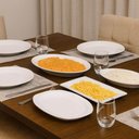 Ver imagem 4 de Kit Travessa Melamina Branca Oval 45x24cm Retangular 35x20cm Wolff Cozinha Bandeja Servir
