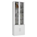 Ver imagem 2 de Estante de Livros 4 Portas 5 Prateleiras Branco