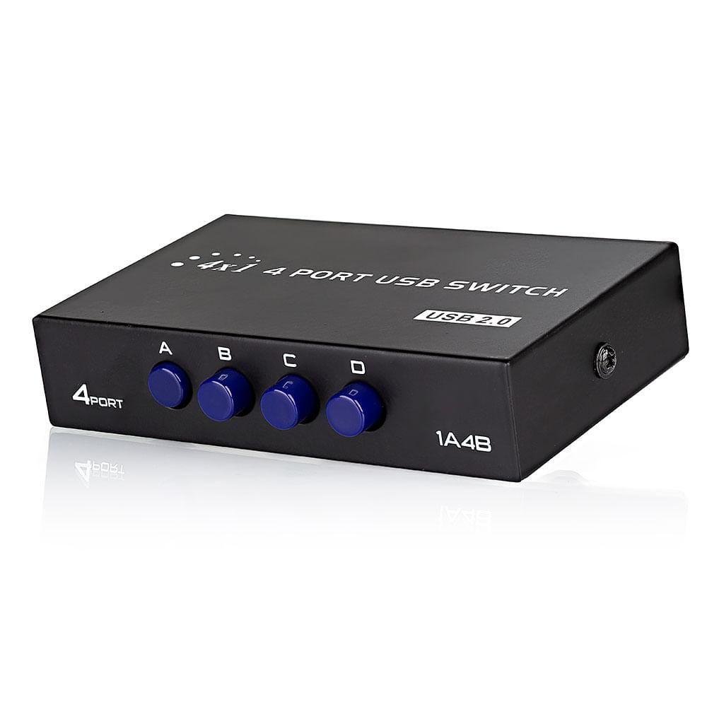 Switch 4x1 - Periféricos Usb A/b 2.0 - 3