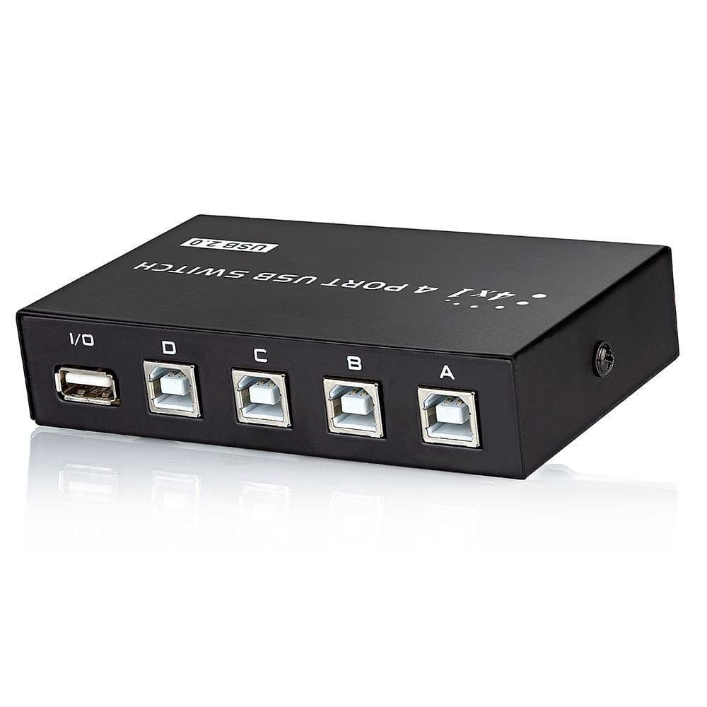 Switch 4x1 - Periféricos Usb A/b 2.0 - 2