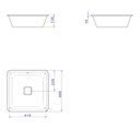 Ver imagem 3 de Cuba de Embutir para Banheiro Quadrada 40cm Slim Branca - Deca