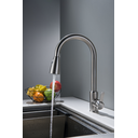 Ver imagem 3 de Torneira Misturador Monocomando Aço Escovado Gourmet Bica com Ducha Extensível para Cozinha