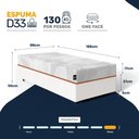 Ver imagem 4 de Cama Box com Colchão Ortopédico de Espuma D33 a Vácuo Sonno Full - Lucas Home - Solteiro