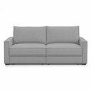 Ver imagem 5 de Sofá Sala de Estar Nilo Retratil Manual 180cm 2 Lugares Bouclê Cinza M1 - Monari Design