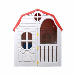 Casinha Portátil Kids Playhouse Cosco Bege e Vermelha - 7