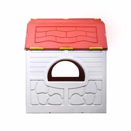 Casinha Portátil Kids Playhouse Cosco Bege e Vermelha - 13