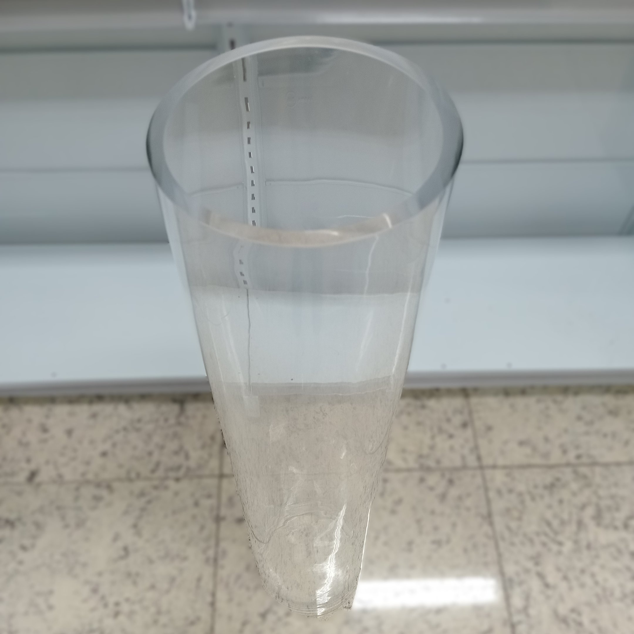 Vaso Decorativo Enfeite Casa Plain Vidro 100x20x20cm Transparente - 2