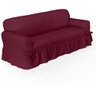 Capa de Sofá Patrícia 3 Lugares Avulso - Bordô - 1
