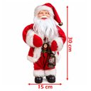 Ver imagem 5 de Boneco Papai Noel Tradicional Enfeite Lampião Decoração 30cm
