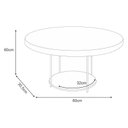 Ver mais imagens de Estante Home Theater Nobre Off White Cinamomo e Aparador Infinity e Kit Mesa de Centro Sky Cinamomo