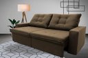 Ver imagem 1 de Sofá Retrátil/Reclinável Malta 2,00m Suede Velut com Molas no Assento King House