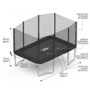 Ver imagem 3 de Cama Elástica Retangular Premium Trampolim Pula Pula 213 x 305 cm Vg Plus