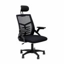 Ver imagem 2 de Conjunto de Escritório com Mesa 110cm e Cadeira Diretor Relax Encosto Alto em Tela Mesh Preto