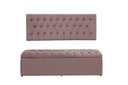 Ver imagem 1 de Kit Painel e Calçadeira Imperatriz 138 cm Suede Rosê