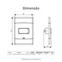Ver imagem 3 de 5 Unidades Conjunto Interruptor Modelo Campainha 1 Tecla 10a Tam. 4''x2'' Branco Durín