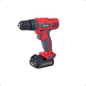 Parafusadeira/ Furadeira Bivolt 12v P/ Madeira Metal -branco