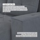 Ver imagem 6 de Sofá Retrátil Reclinável 5 Lugares Mônaco 2,76m Veludo Creme