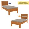 Conjunto Infantil Completo com Cama 100% MDF, Guarda Roupa e Cômoda Harmonia Espresso Móveis - 12