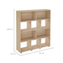 Ver imagem 3 de Armário Rack Livreiro Book com 10 Nichos - Artely