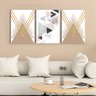 Kit 03 Quadros Geométrico Nude-1,20x0,60 - Quarto- Sala - 1