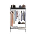 Ver imagem 2 de Closet Aberto Modulado para Solteiro 125cm Aria Preto