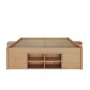 Ver imagem 5 de Cama Queen Multifuncional Madeira Maciça 6 Gavetas Charme  Natural Pine