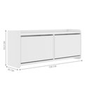 Ver imagem 5 de Sapateira Cecília 2 Portas 4 Nichos 130cm MDF-MDP Branco