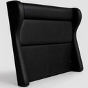Ver imagem 3 de Cabeceira para Cama Box Casal 158cm Bono Lisa Courino Preto - Sallar Home