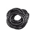 Ver imagem 1 de Organizador de Fios Cabos Espiral 1 Polegada Preto 10 Mts