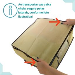 Kit 6 Caixa Organizadora Roupas Multiuso Toalha Lençóis Roupa De Cama Em TNT Dobrável 45x45x20cm - 5