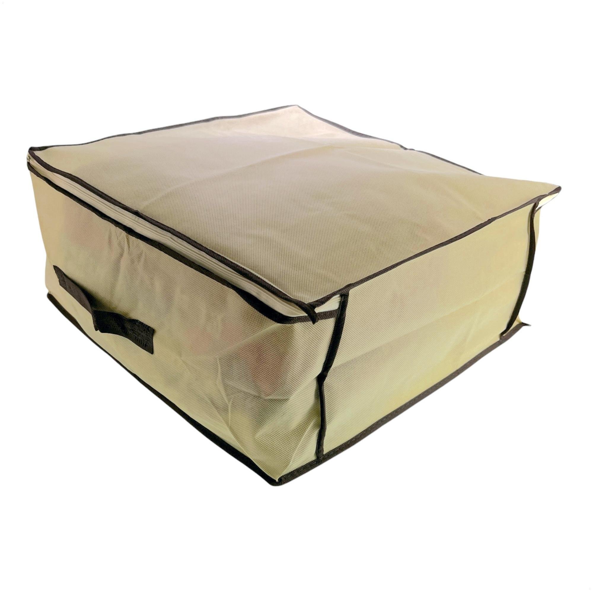 Kit 6 Caixa Organizadora Roupas Multiuso Toalha Lençóis Roupa De Cama Em TNT Dobrável 45x45x20cm - 10