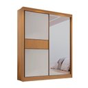 Ver imagem 7 de Guarda Roupa Casal 2 Portas 3 Gavetas com Espelho 100% Mdf Grécia Ripado