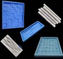Ver imagem 1 de Kit 5 Formas Silicone Gesso Parede 3D