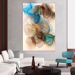 Quadro Decorativo Floral Romantico, Tela em Canvas na Vertical Tamanho 100x70cm - 2