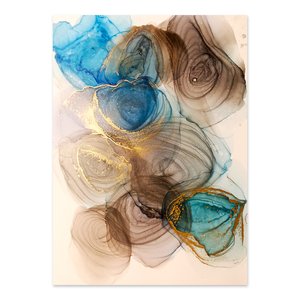 Quadro Decorativo Floral Romantico, Tela em Canvas na Vertical Tamanho 100x70cm