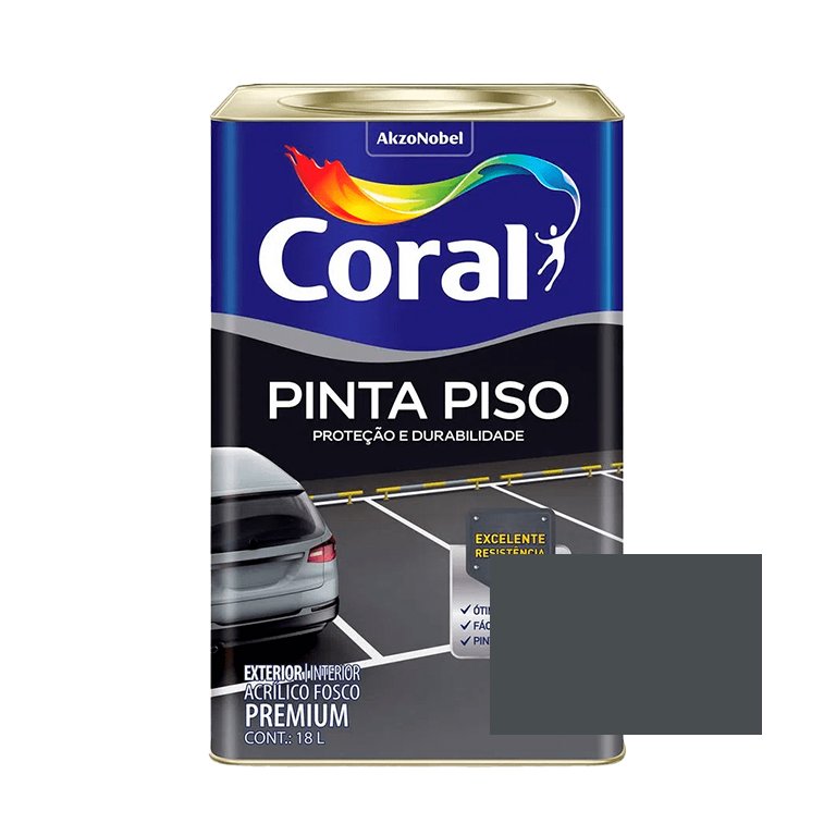 Tinta Piso Premium Acrilico Cinza Escuro 18 Litros Coral Tinta Piso Premium Acrilico Cinza Escuro 18 Litros Coral